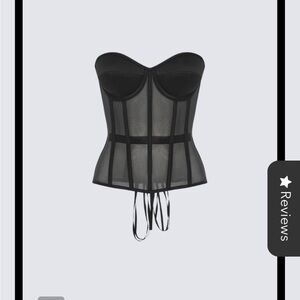 Elegant Black Corset Top
